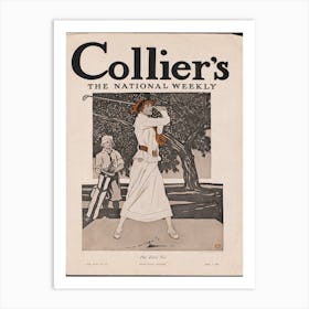 Collier S, The National Weekly, The First Tee, Edward Penfield Art Print