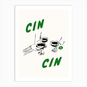 Cin Cin Cheers Art Print Art Print