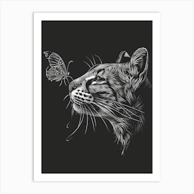 Lynx Illustration 1 Art Print