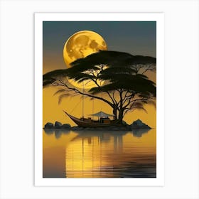 Full Moon In The Sky Art Print