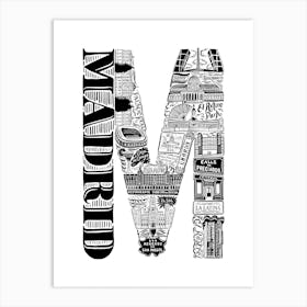 Madrid Art Print