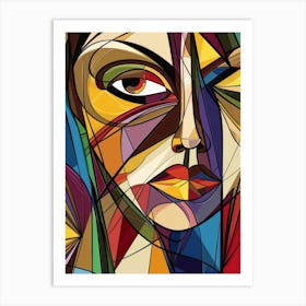 Abstract Of A Woman 76 Art Print