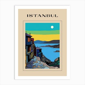 Minimal Design Style Of Istanbul, Turkey  1 Poster Art Print