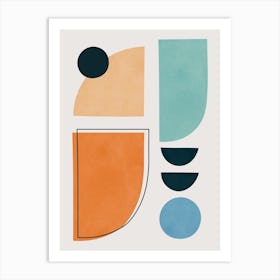 Geometry of circles and semicircles 14 Art Print