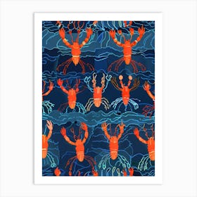 Crabs In The Sea Art Print