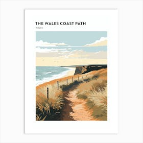 The Wales Coast Path Wales 3 Hiking Trail Landscape Poster Art Print