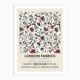 Poster Heather Heaven London Fabrics Floral Pattern 2 Art Print