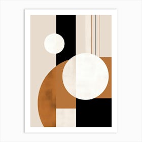 Beige Bauhaus Harmony Art Print