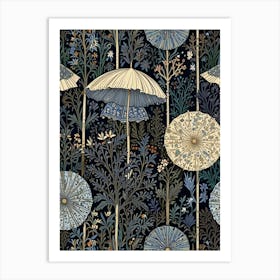 William Morris Umbrellas In The Forest Art Print