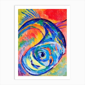 Mahi Mahi Matisse Inspired Art Print