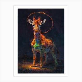 Giraffe Canvas Print 8 Art Print