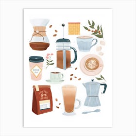 Coffee Gift Kitchen And Dinning Art Print