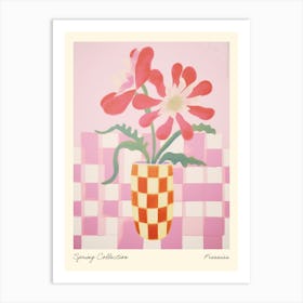 Spring Collection Freesias Flower Vase 1 Art Print