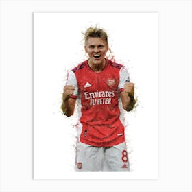 Martin Odegaard Arsenal Art Print