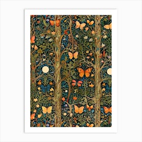 William Morris Butterflies In The Forest Art Print