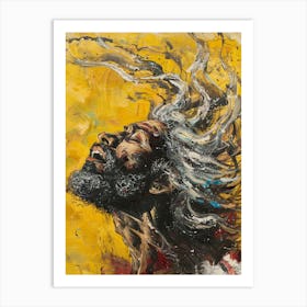 'The Man With The Hair' Art Print