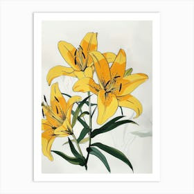 Yellow Lily 7 Art Print