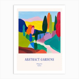 Colourful Gardens Volksgarten Austria 2 Blue Poster Art Print