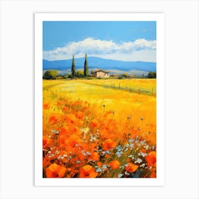 Poppies In The Field 12 Art Print