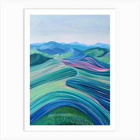 'Blue Hills' Art Print