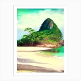 Ilha Do Mel Brazil Soft Colours Tropical Destination Art Print