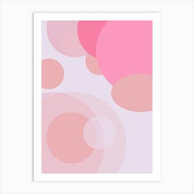 Pastel Purple And Pink Abstract Art Print