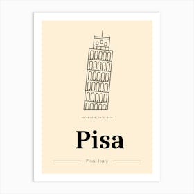 Pisa tower Art Print