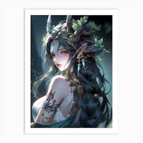 Elven Girl 1 Art Print