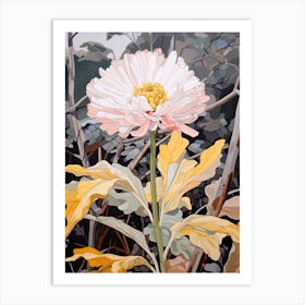 Calendula 4 Flower Painting Art Print