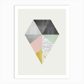 Minimalist geometric shapes 7 Art Print