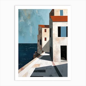 Veroia Vision in Minimalism, Greece Art Print