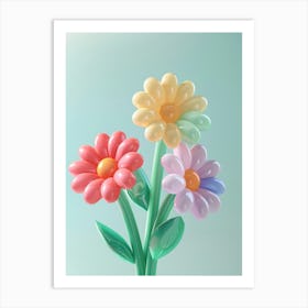 Dreamy Inflatable Flowers Dahlia 2 Art Print