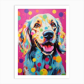 Pop Art Golden Retriever 3 Art Print