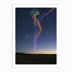 Abstract Light Painting Art Print