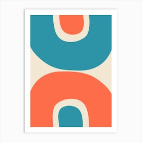 "Close" Mid Century Abstract Art Print