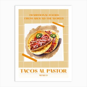 Tacos Al Pastor Mexico 1 Foods Of The World Art Print