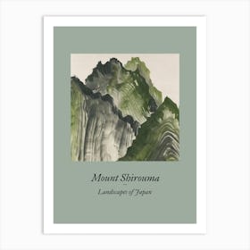 Landscapes Of Japan Mount Shirouma 73 Art Print