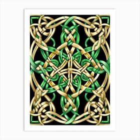 Abstract Celtic Knot 13 Art Print