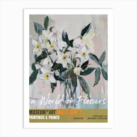 A World Of Flowers, Van Gogh Exhibition Daffodils 2 Art Print