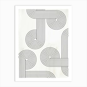 Abstract Spirals Art Print