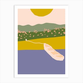 Boat In The Water Art Print