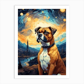 Boxer Dog Art 1 Art Print