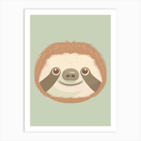 Cute Sloth 3 Art Print