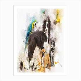 Group Of Pets Art Print