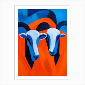 Two Sheep Art Print