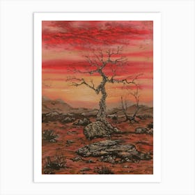 Desert Tree Art Print