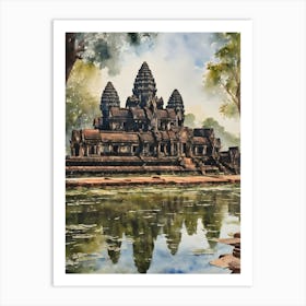 Angkor Wat World Wonders Art Print