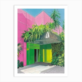 Pink Building 3 Art Print