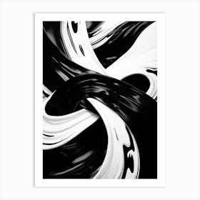Infinity Abstract Black And White 3 Art Print