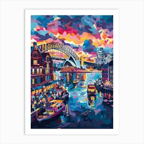 Sydney Harbour Bridge, Contemporary Art, Souvenir Art Print